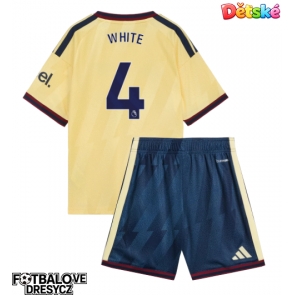Arsenal Ben White #4 Dětské Alternativní dres komplet 2026-27 Krátký Rukáv (+ trenýrky)